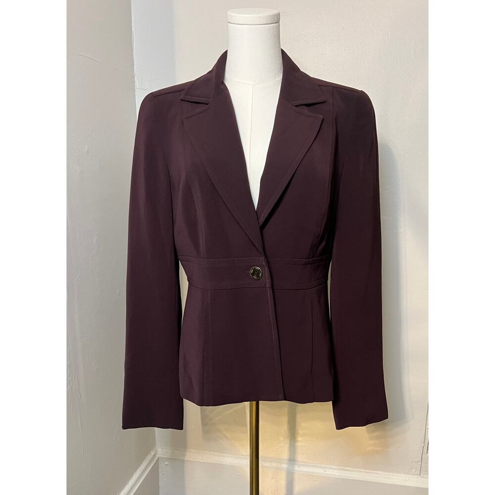 bebe Gorgeous Burgundy Blazer Size 10 EUC